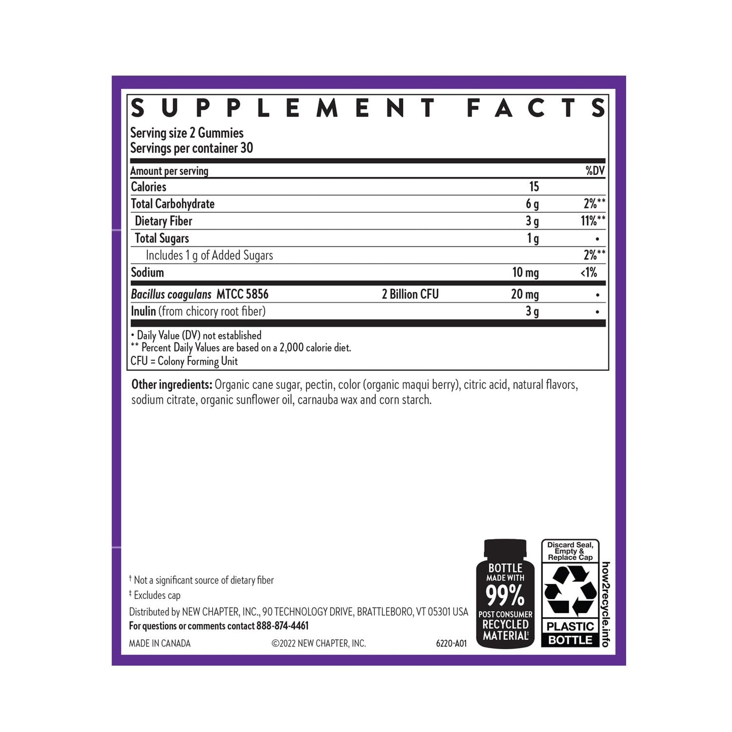 New Chapter Probiotic Gummies for Women and Men, All-Flora (1 Month Supply) – 55% Less Sugar+, Formulated for Holistic Gut Health Support with Probiotics + Prebiotic Fiber - dailyvitalstore