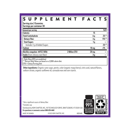 New Chapter Probiotic Gummies for Women and Men, All-Flora (1 Month Supply) – 55% Less Sugar+, Formulated for Holistic Gut Health Support with Probiotics + Prebiotic Fiber - dailyvitalstore