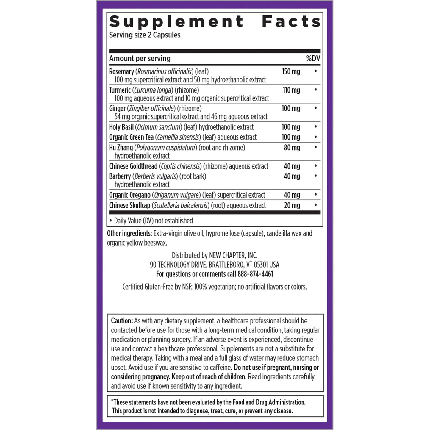 New Chapter Zyflamend™ Joint Supplement & Herbal Pain Relief – 10-in-1 Superfood Blend with Turmeric, Ginger & Green Tea - for Healthy Inflammation Response, Mobility & Flexibility, 180 Capsules - dailyvitalstore