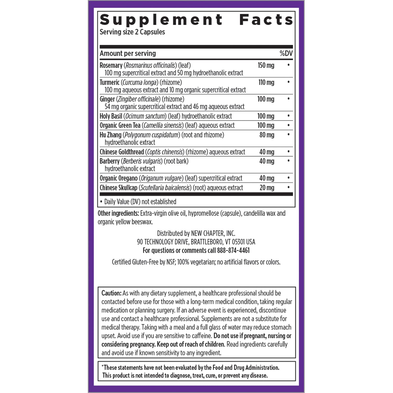 New Chapter Zyflamend™ Joint Supplement & Herbal Pain Relief – 10-in-1 Superfood Blend with Turmeric, Ginger & Green Tea - for Healthy Inflammation Response, Mobility & Flexibility, 180 Capsules - dailyvitalstore