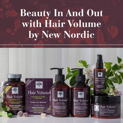 New Nordic Hair Volume Menopause, Supports Healthy Hair Growth During and After Menopause, Pine Bark and Annurca Apple Extract, 30 Tablets - dailyvitalstore