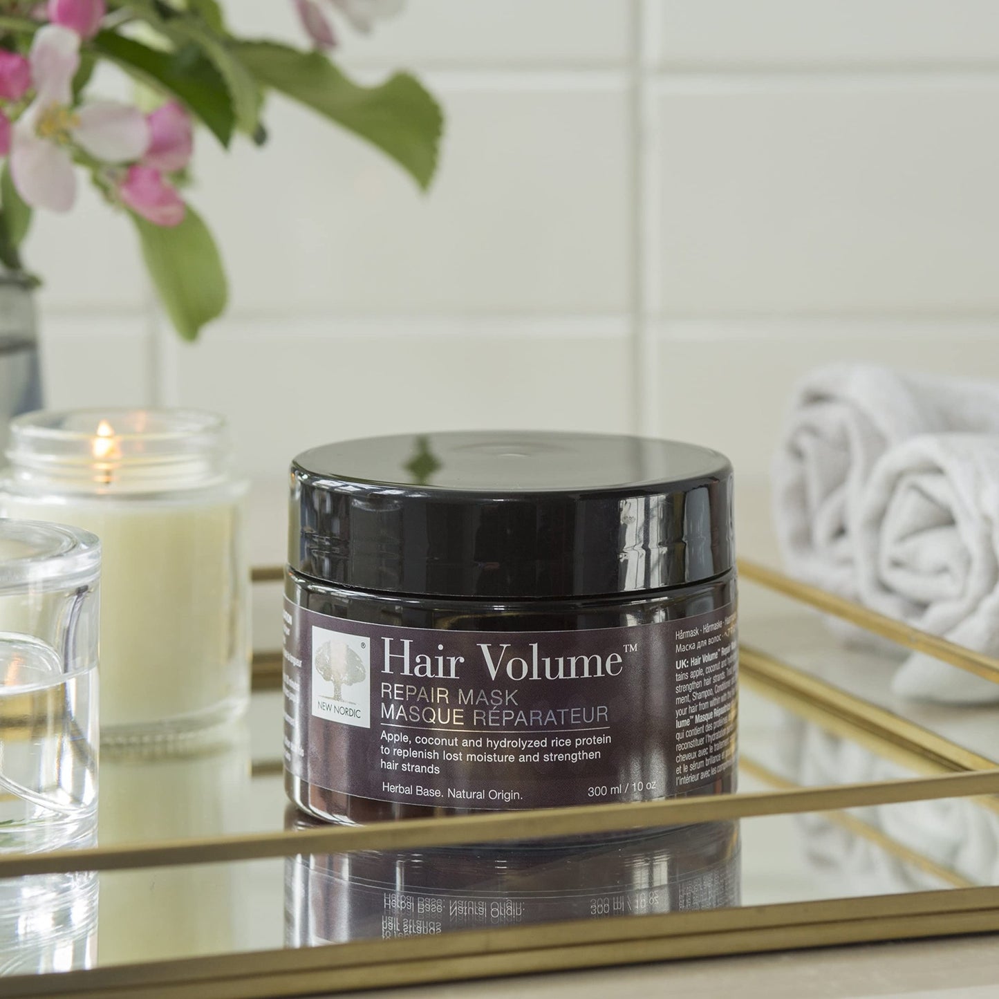 NEW NORDIC Hair Volume Repair Mask for Dry Damaged Hair & Natural Growth, Rebuild Moisture Balance, Volumize & Strengthen, 10 oz - dailyvitalstore