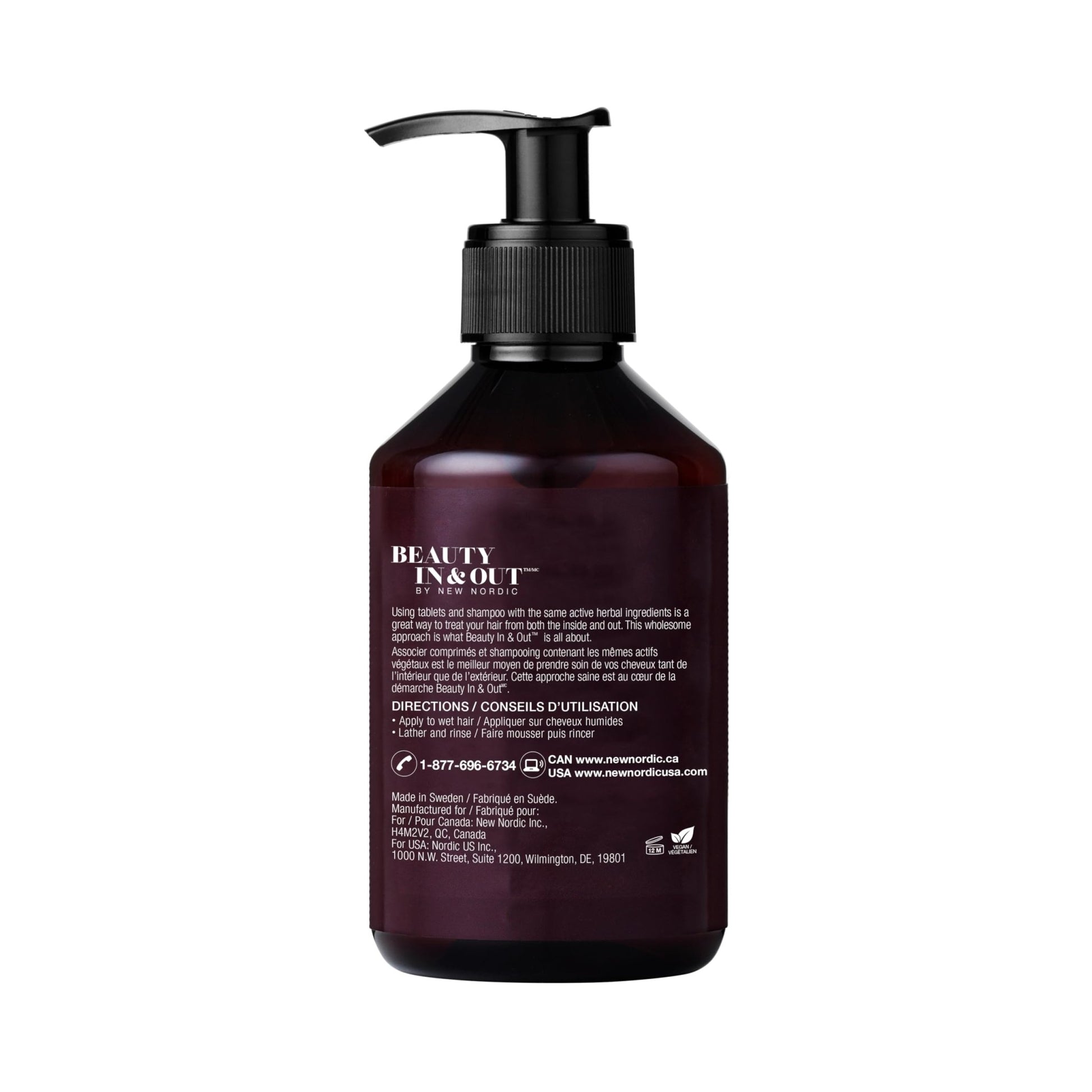 New Nordic Hair Volume Shampoo 250ml - Herbal Volumising Shampoo For Dry Damaged Hair - Suitable for Men and Women - dailyvitalstore