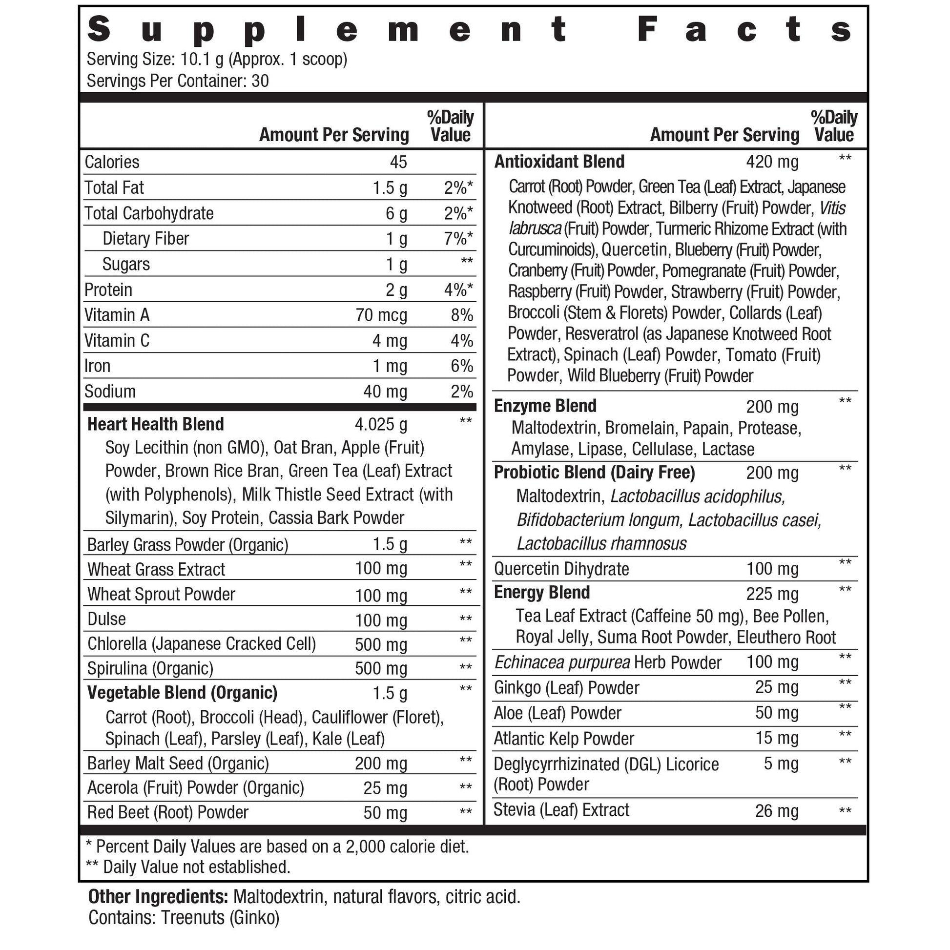 New Vitality Royal Greens Superfood Powder | Healthy Veggie Powder with Probiotics, Enzymes, Antioxidants, Wheat Grass & Greens 10.75oz (30 Day Supply) - dailyvitalstore