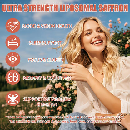 Newpie Saffron Supplements - 100% Pure Saffron Extract Capsules - Natural Mood Enhancer, Supports Eye & Heart Health, Boosts Energy - Premium Supplement for Women & Men（60 Servings (1) - dailyvitalstore