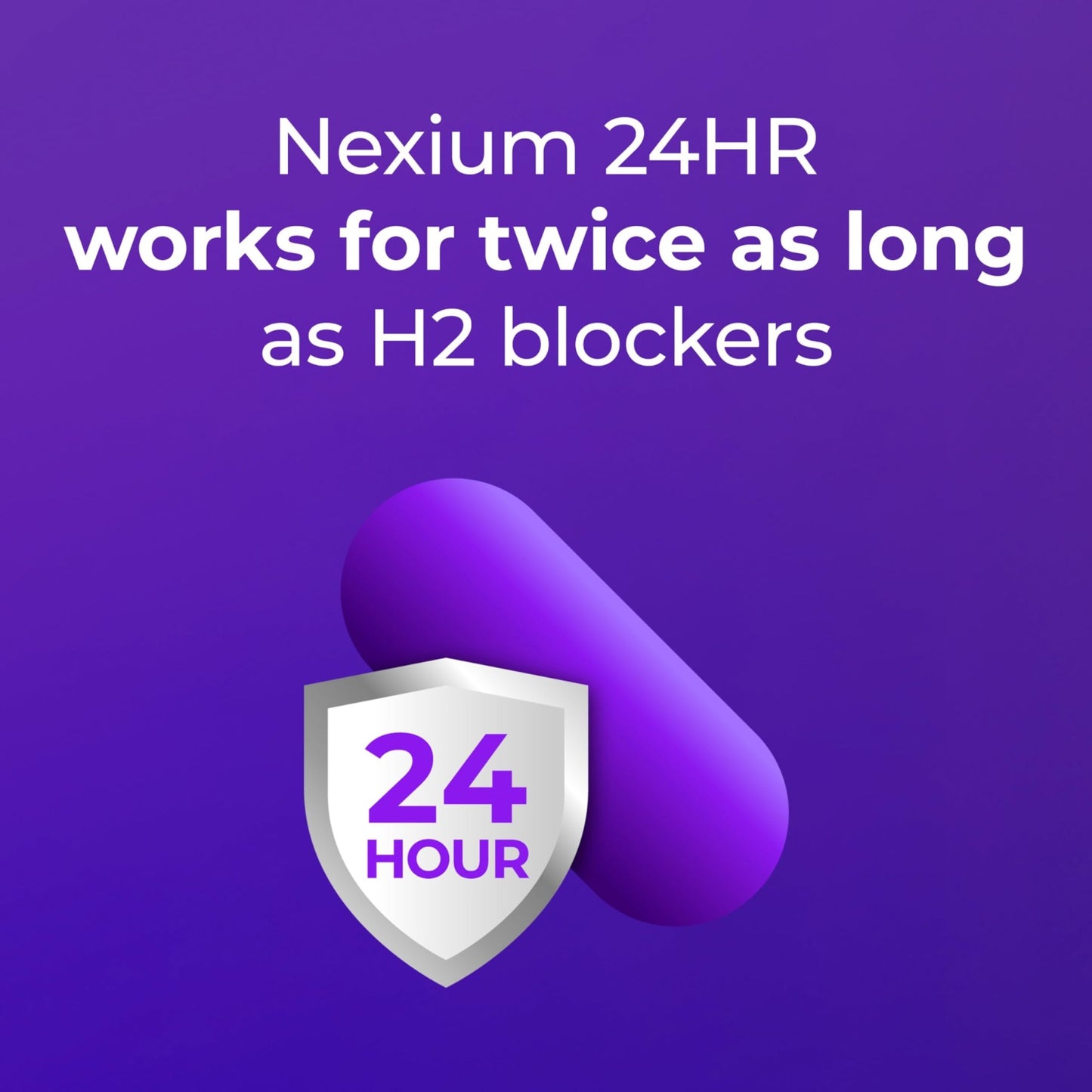 Nexium 24HR ClearMinis Acid Reducer Heartburn Relief Delayed Release Capsules for All-Day and All-Night Protection from Frequent Heartburn, Heartburn Medicine with Esomeprazole Magnesium - 42 Count - dailyvitalstore