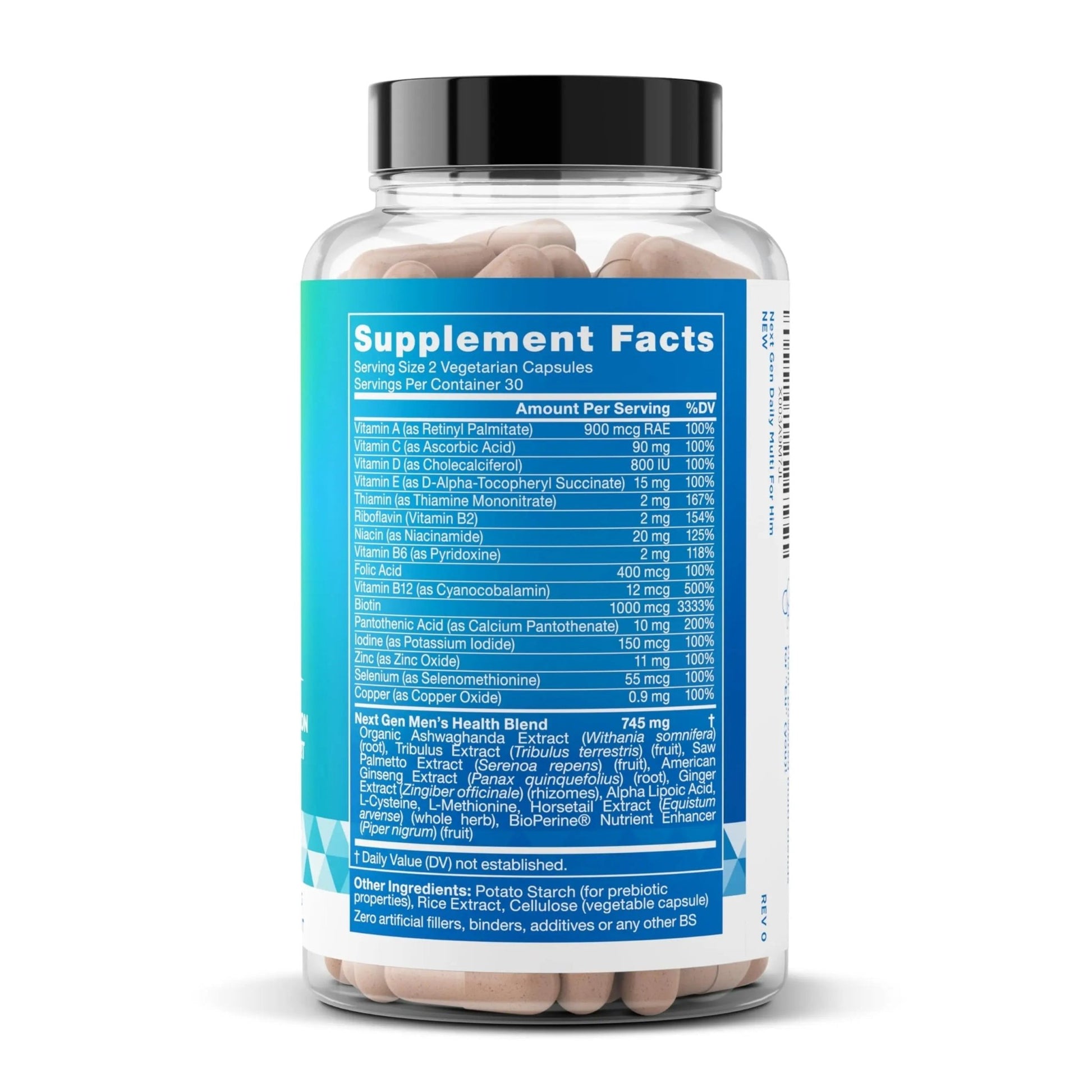 Next Gen Multi for Him Advanced Men’s Multivitamin Supplement – 26-in-1 Multiblend for Beard & Hair Growth, Men’s Reproductive Health - dailyvitalstore