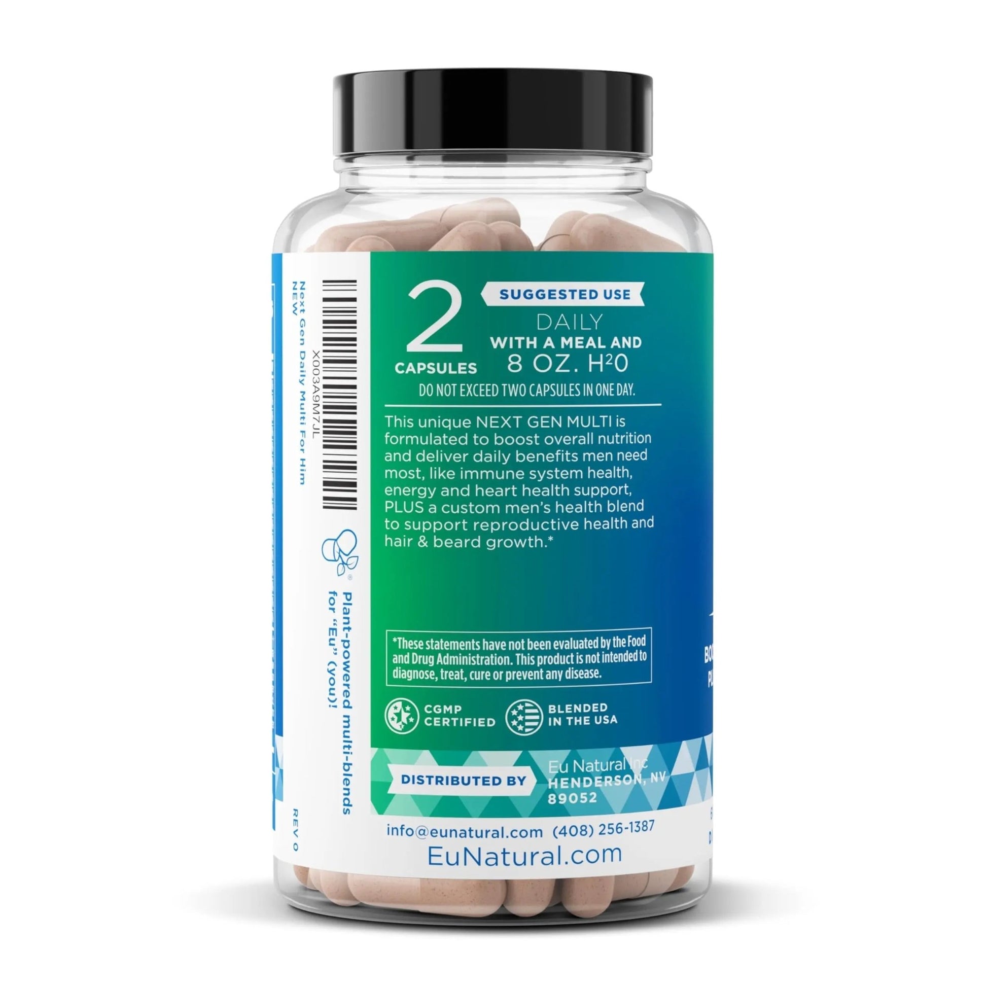 Next Gen Multi for Him Advanced Men’s Multivitamin Supplement – 26-in-1 Multiblend for Beard & Hair Growth, Men’s Reproductive Health - dailyvitalstore