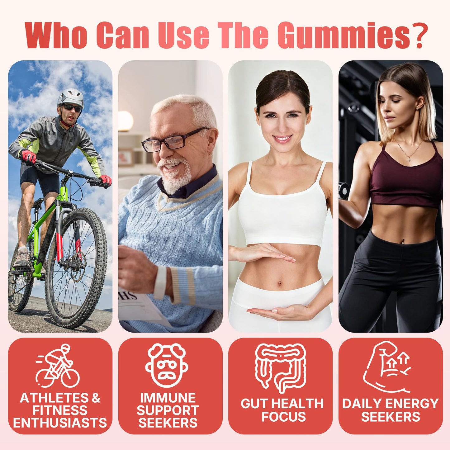 Nextdia L-Glutamine 1200mg Gummies for Gut & Immune Support – Leaky Gut Repair with Slippery Elm, Marshmallow Root, Ginger, Aloe, Vitamin C D3 - dailyvitalstore
