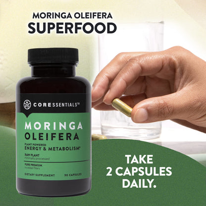 NGL Moringa Capsules 1300mg | Pure Raw Moringa Oleifera Superfood Dietary Supplement | 90 Capsules - dailyvitalstore