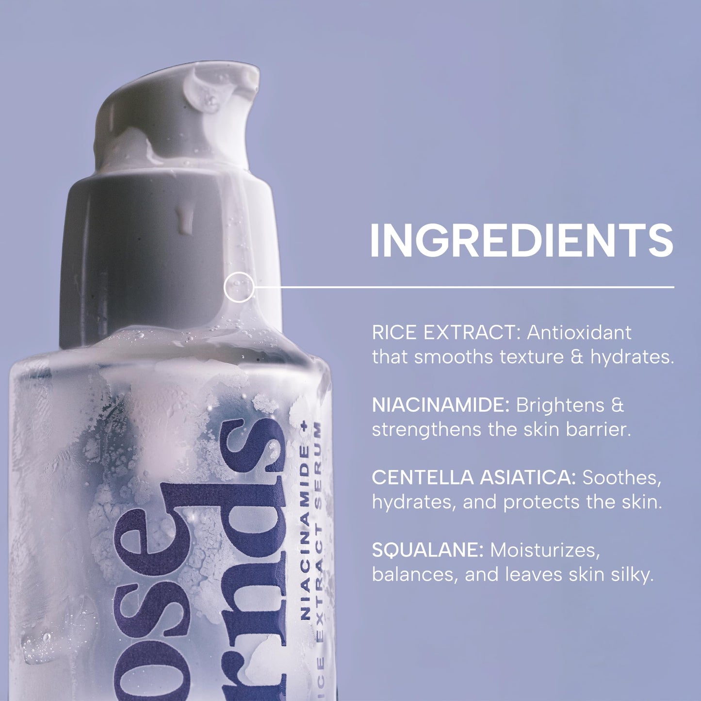 Niacinamide & Rice Extract Facial Serum – Hydrating Glow Face Serum with Hyaluronic Acid, Centella, and Licorice for Smooth Texture, Daily Radiance - dailyvitalstore