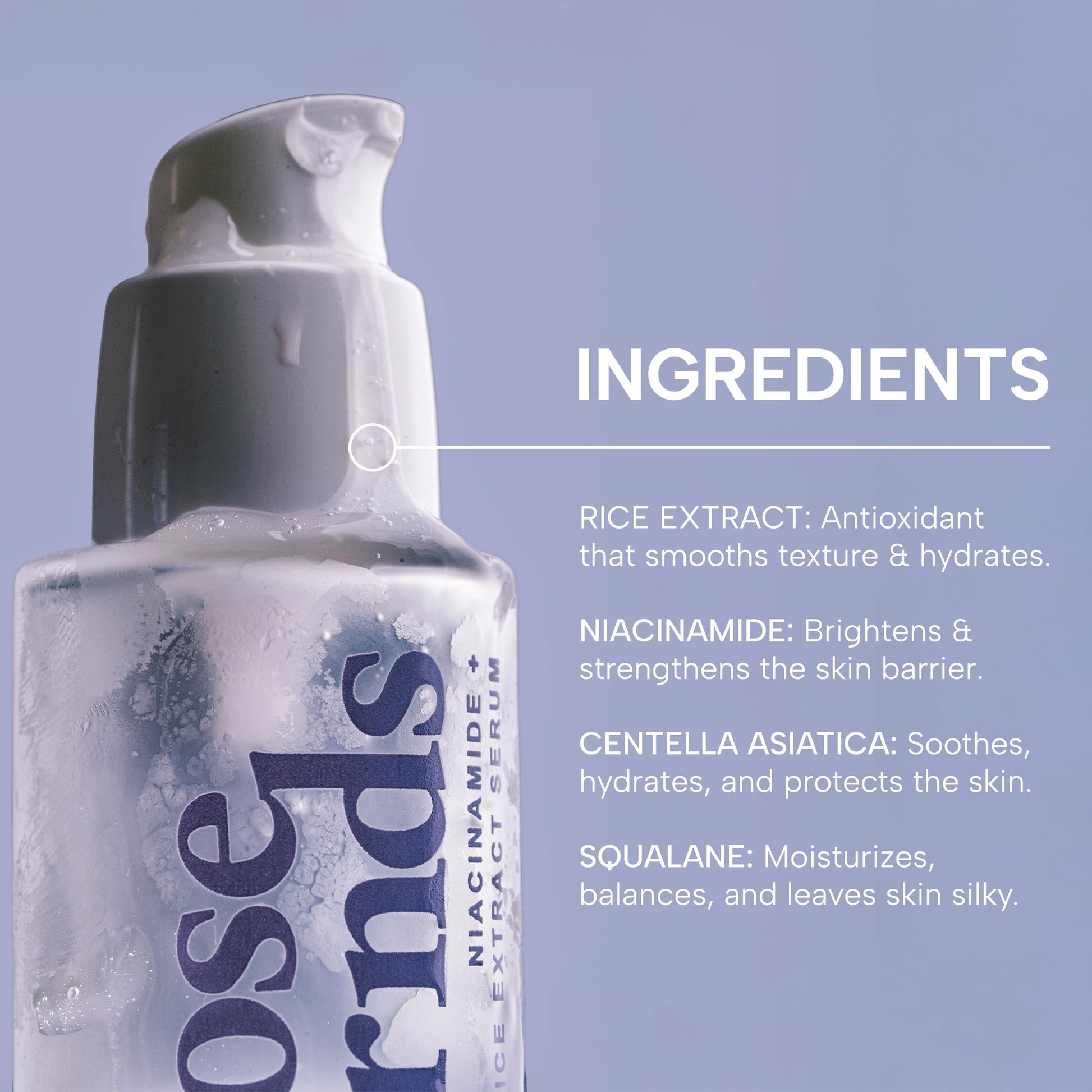 Niacinamide & Rice Extract Facial Serum – Hydrating Glow Face Serum with Hyaluronic Acid, Centella, and Licorice for Smooth Texture, Daily Radiance - dailyvitalstore