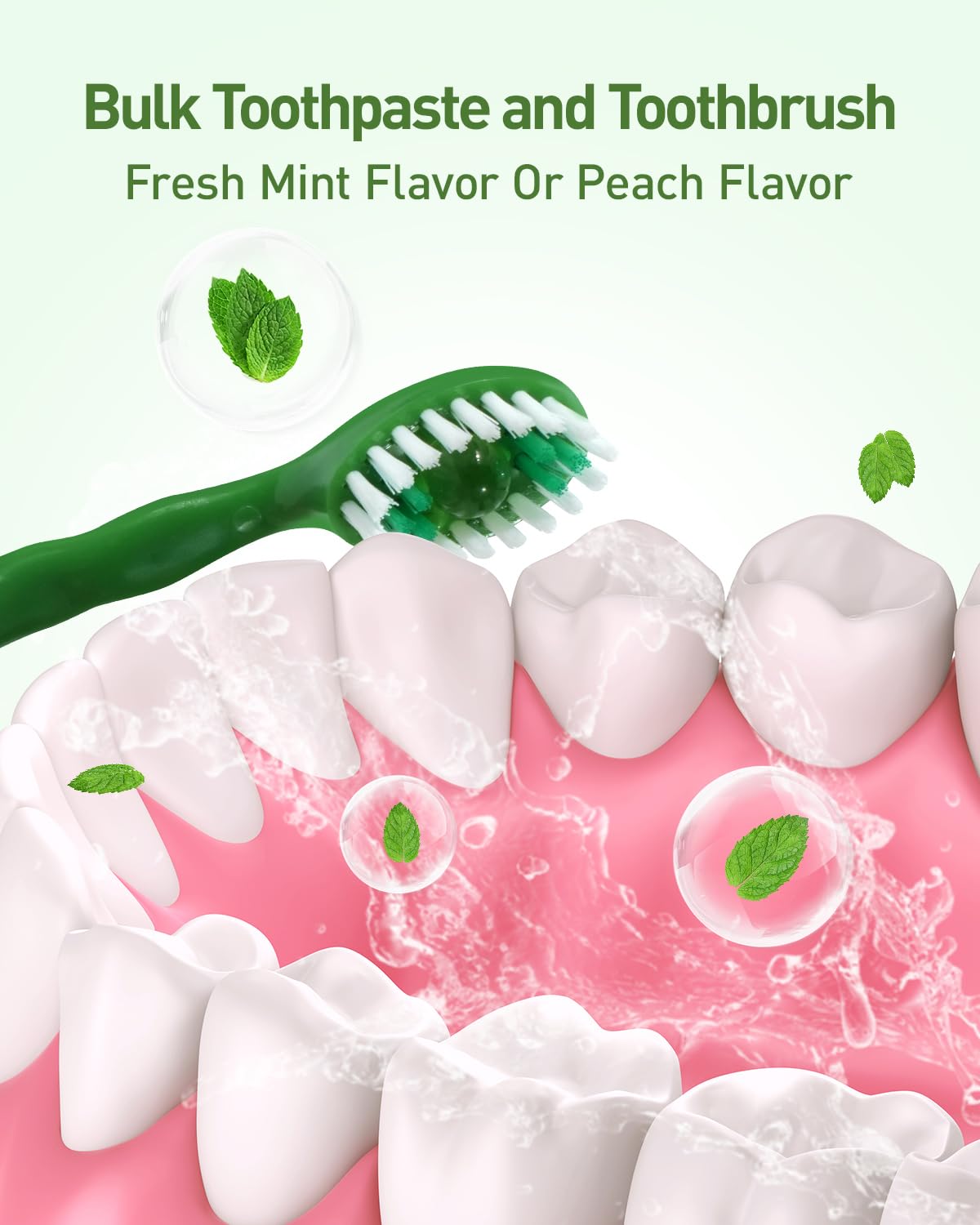 nicedae Disposable Mini Travel Toothbrush Bulk with Toothpaste 5in1 60Ct Portable Toothbrushes Set Floss Pick Tongue Scraper Cruise - dailyvitalstore