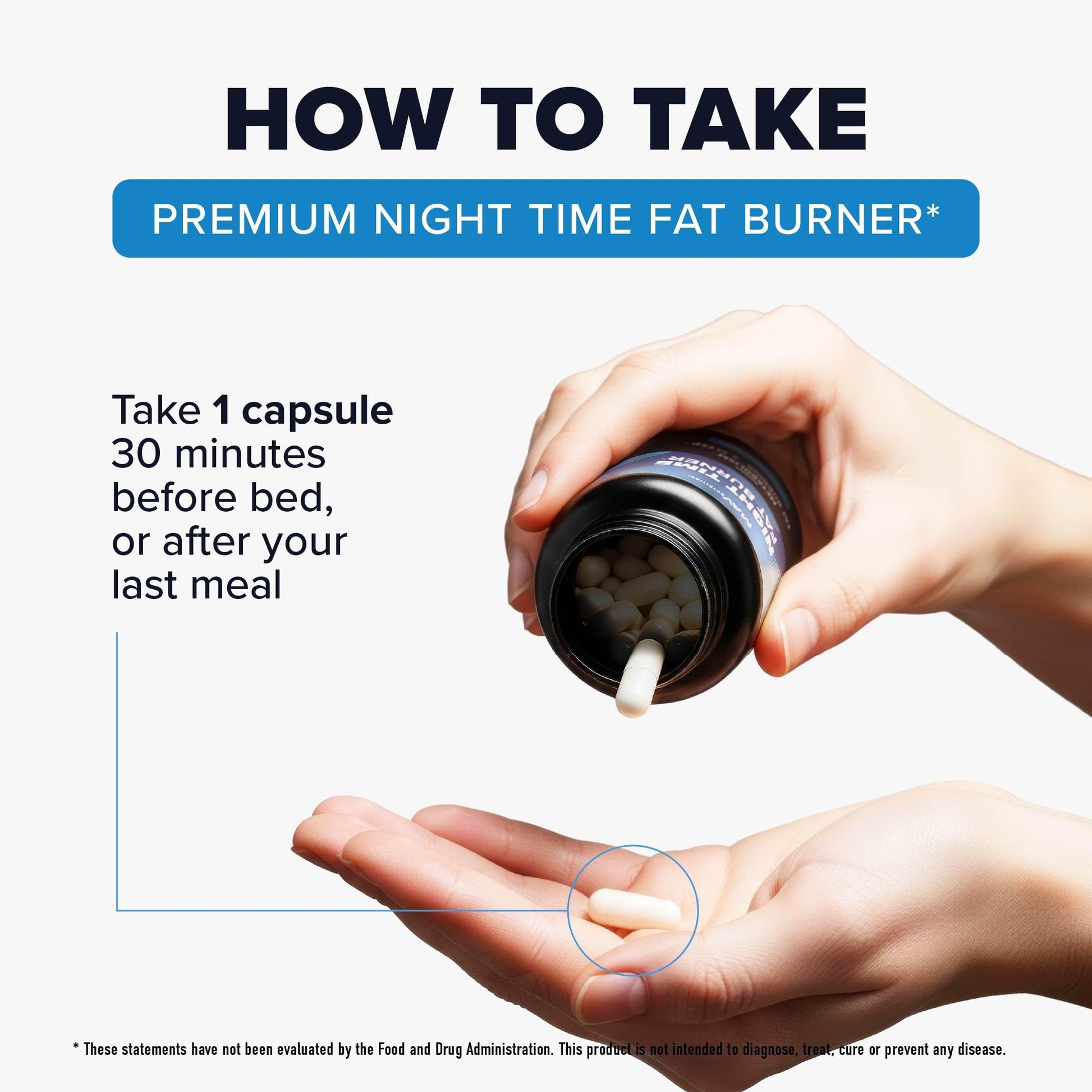 Night Time Fat Burner for Weight Loss Support & Sleep Aid | Appetite Suppressant, Carb Blocker, Nighttime Metabolism Booster for Stomach Fat Burner - dailyvitalstore