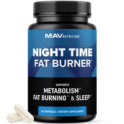 Night Time Fat Burner for Weight Loss Support & Sleep Aid | Appetite Suppressant, Carb Blocker, Nighttime Metabolism Booster for Stomach Fat Burner - dailyvitalstore