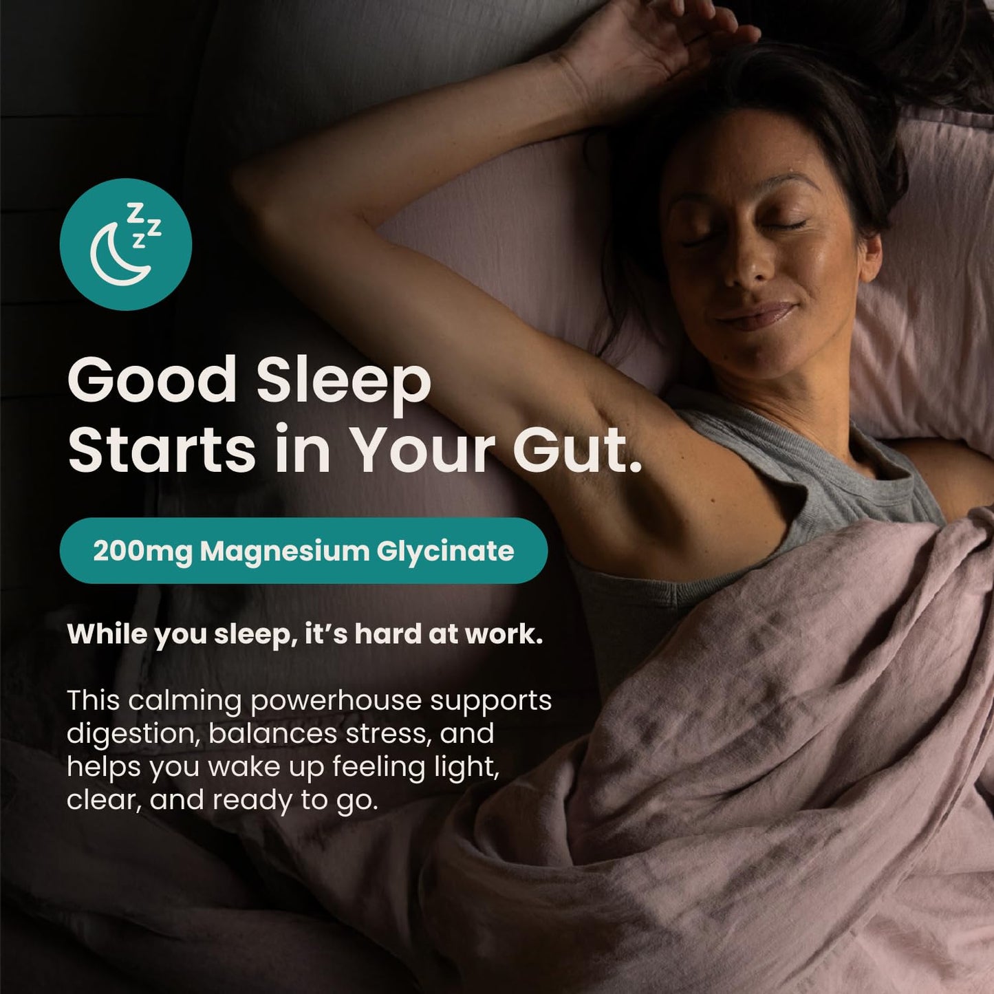 Nighttime Prebiotic Fiber Powder with Digestive Enzymes & Magnesium Glycinate for Sleep, On-The-Go Travel 7 Pack | Gut Health Supplement for Women & Men - Bloating Relief Soluble and Insoluble Fiber - dailyvitalstore