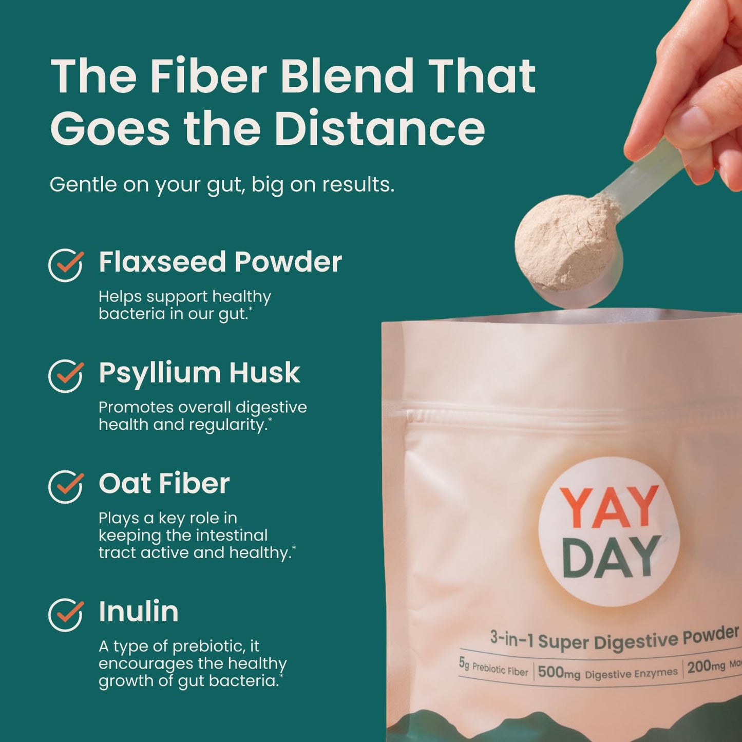 Nighttime Prebiotic Fiber Powder with Digestive Enzymes & Magnesium Glycinate for Sleep, On-The-Go Travel 7 Pack | Gut Health Supplement for Women & Men - Bloating Relief Soluble and Insoluble Fiber - dailyvitalstore