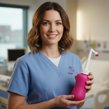 Ninja Mama Peri Bottle for Postpartum Care Post Partum Essentials for Pain Relief, Tears & Hemorrhoids After Birth Portable Perineal Bottle with Angled Spout Labor & Delivery Hospital Bag. (355ml) - dailyvitalstore