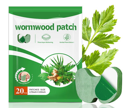 NiTa HyHy Wormwood Knee Pain Patches,Herbal Knee Patches for Pain Relief Extra Strength,Sciatica Pain Relief,for Knee, Back, Neck, Shoulder,20 Count - dailyvitalstore