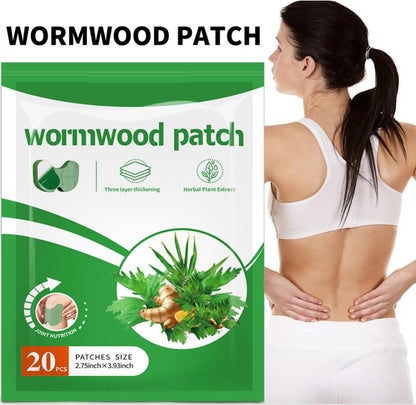 NiTa HyHy Wormwood Knee Pain Patches,Herbal Knee Patches for Pain Relief Extra Strength,Sciatica Pain Relief,for Knee, Back, Neck, Shoulder,20 Count - dailyvitalstore