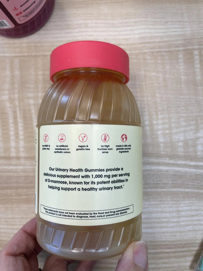 nixit Urinary Tract Health Gummies | 1,000mg D-Mannose | Yuzu & Ginger Flavor | Urinary & Bladder Support Supplement | Aids in Urinary Tract Support | Vegan, Non-GMO & Gluten-Free (60 Gummies) - dailyvitalstore