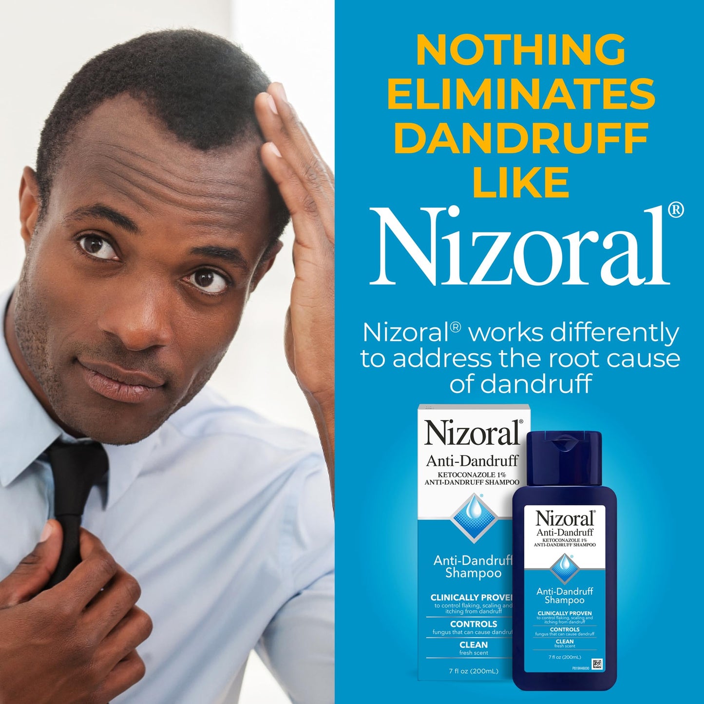 Nizoral Anti-Dandruff Shampoo with 1% Ketoconazole, Fresh Scent, 7 Fl Oz - dailyvitalstore