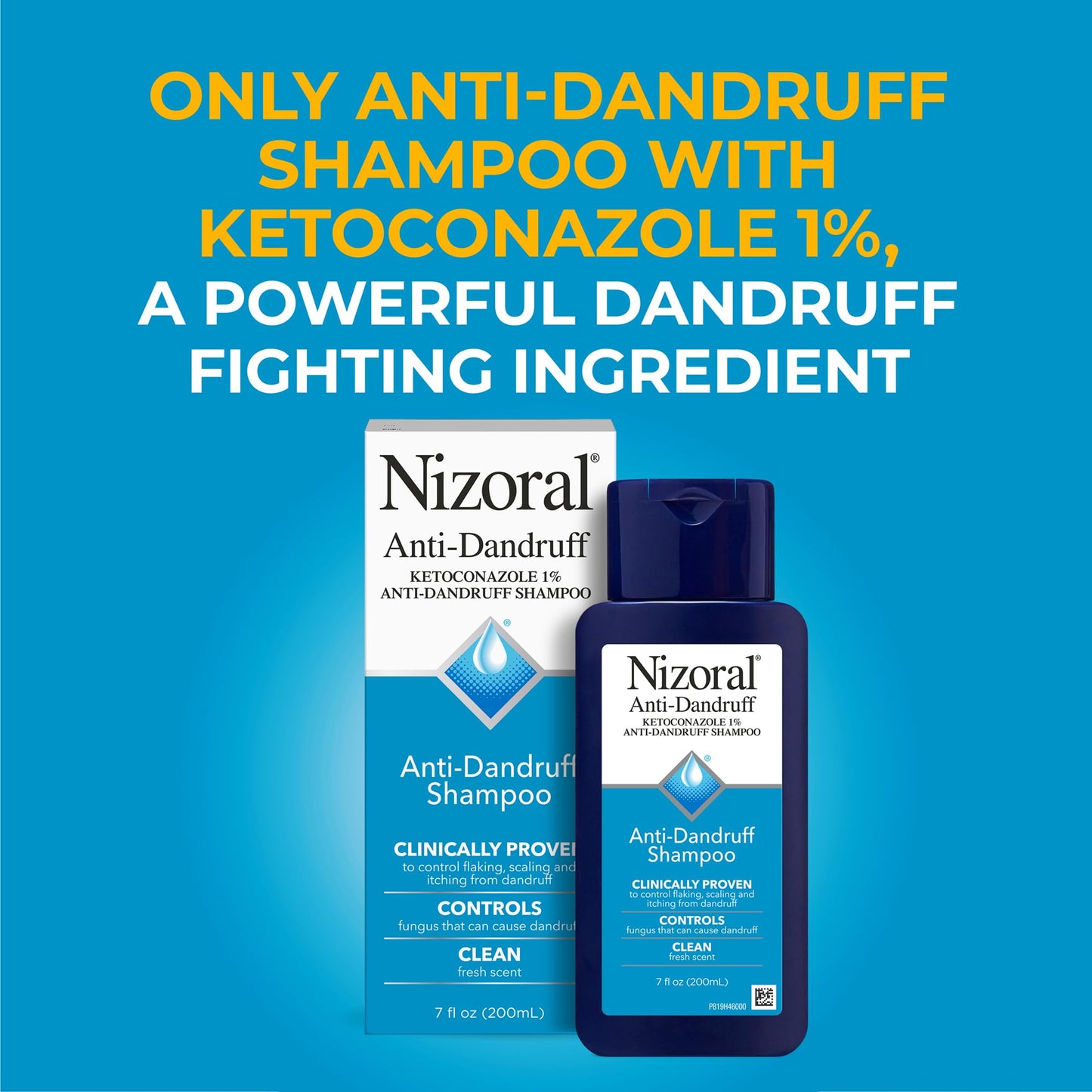 Nizoral Anti-Dandruff Shampoo with 1% Ketoconazole, Fresh Scent, 7 Fl Oz - dailyvitalstore