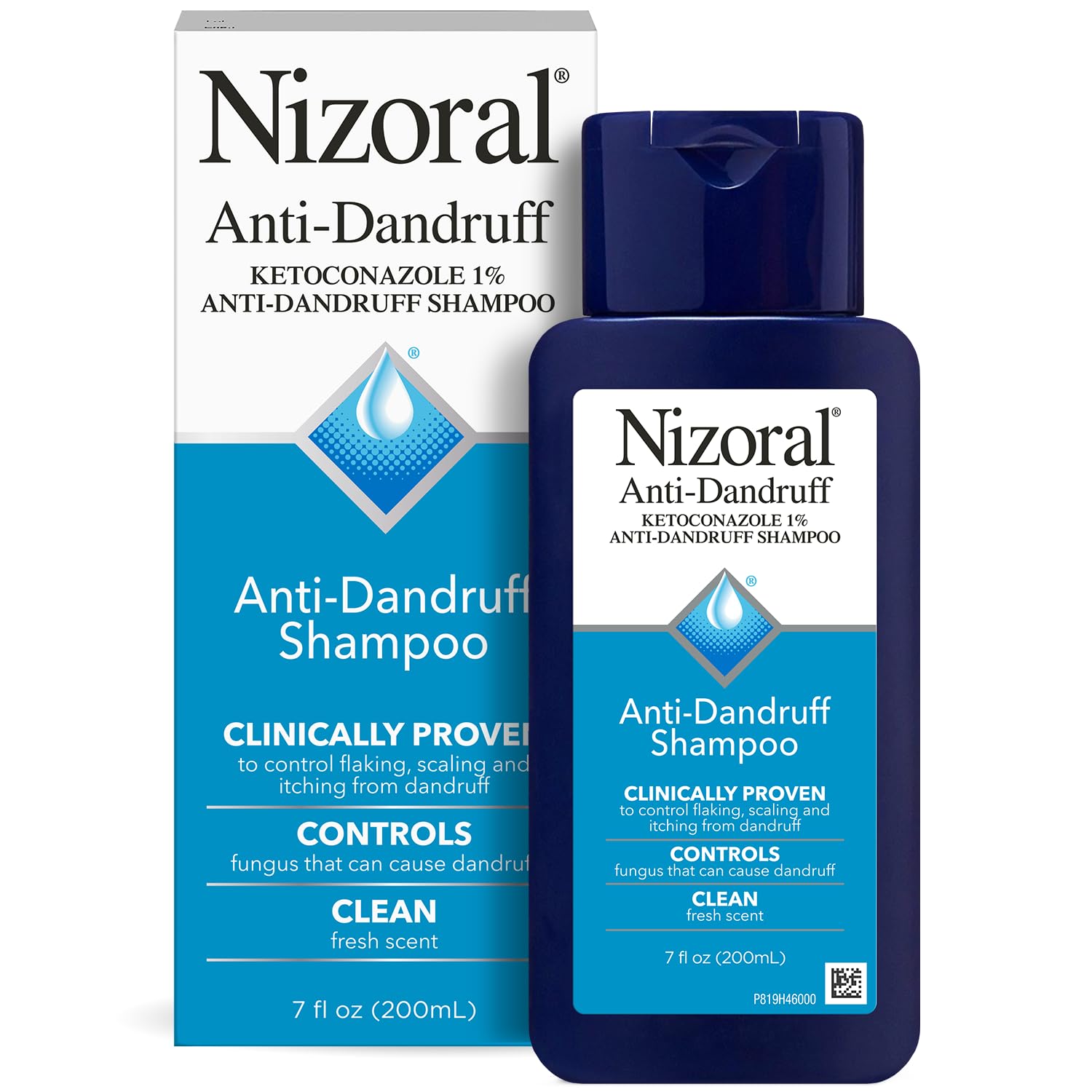 Nizoral Anti-Dandruff Shampoo with 1% Ketoconazole, Fresh Scent, 7 Fl Oz - dailyvitalstore