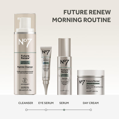 No7 Future Renew Damage Reversal Anti Aging Serum for Face - Face Serum for Women with Peptides to Support Skin Repair - Helps Reduce Fine Lines, Wrinkles, - dailyvitalstore
