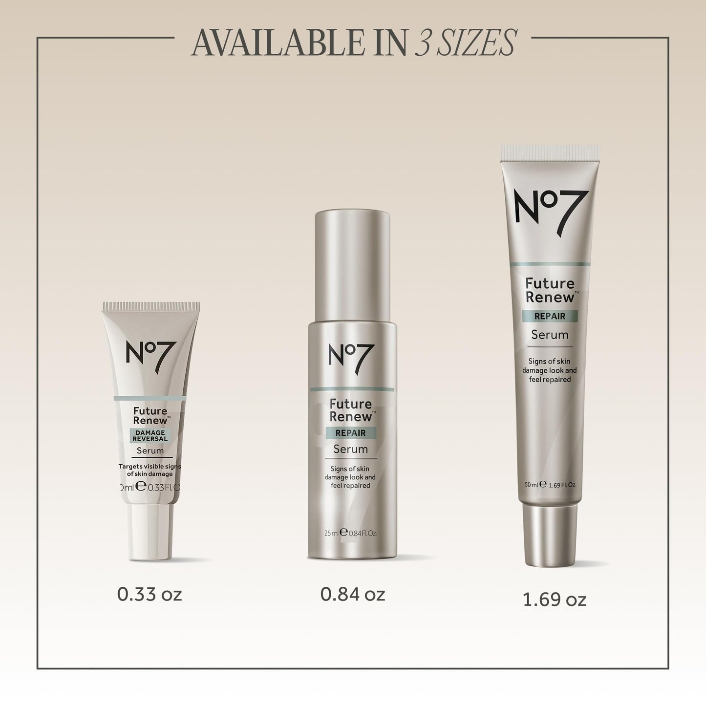 No7 Future Renew Damage Reversal Anti Aging Serum for Face - Face Serum for Women with Peptides to Support Skin Repair - Helps Reduce Fine Lines, Wrinkles, - dailyvitalstore