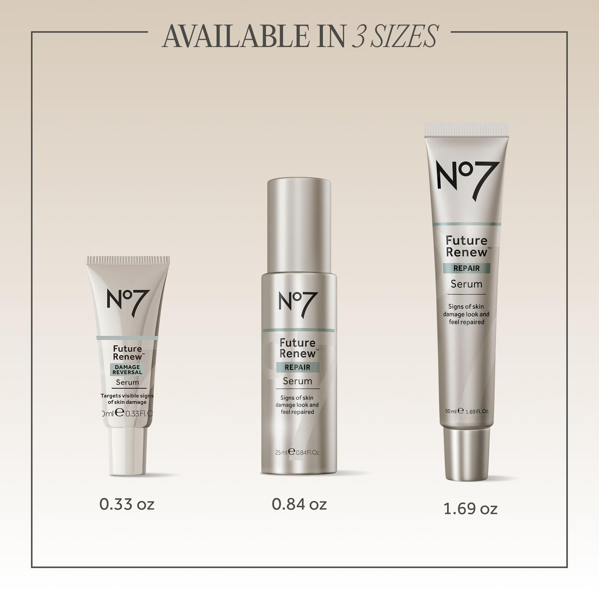 No7 Future Renew Damage Reversal Anti Aging Serum for Face - Face Serum for Women with Peptides to Support Skin Repair - Helps Reduce Fine Lines, Wrinkles, - dailyvitalstore