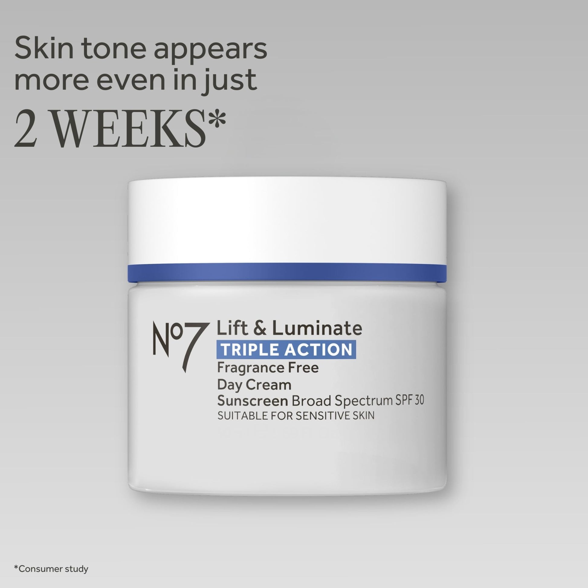 No7 Lift & Luminate Triple Action Face Cream - Fragrance Free Face Moisturizer with SPF 30 - Formulated with Anti Aging Collagen - dailyvitalstore