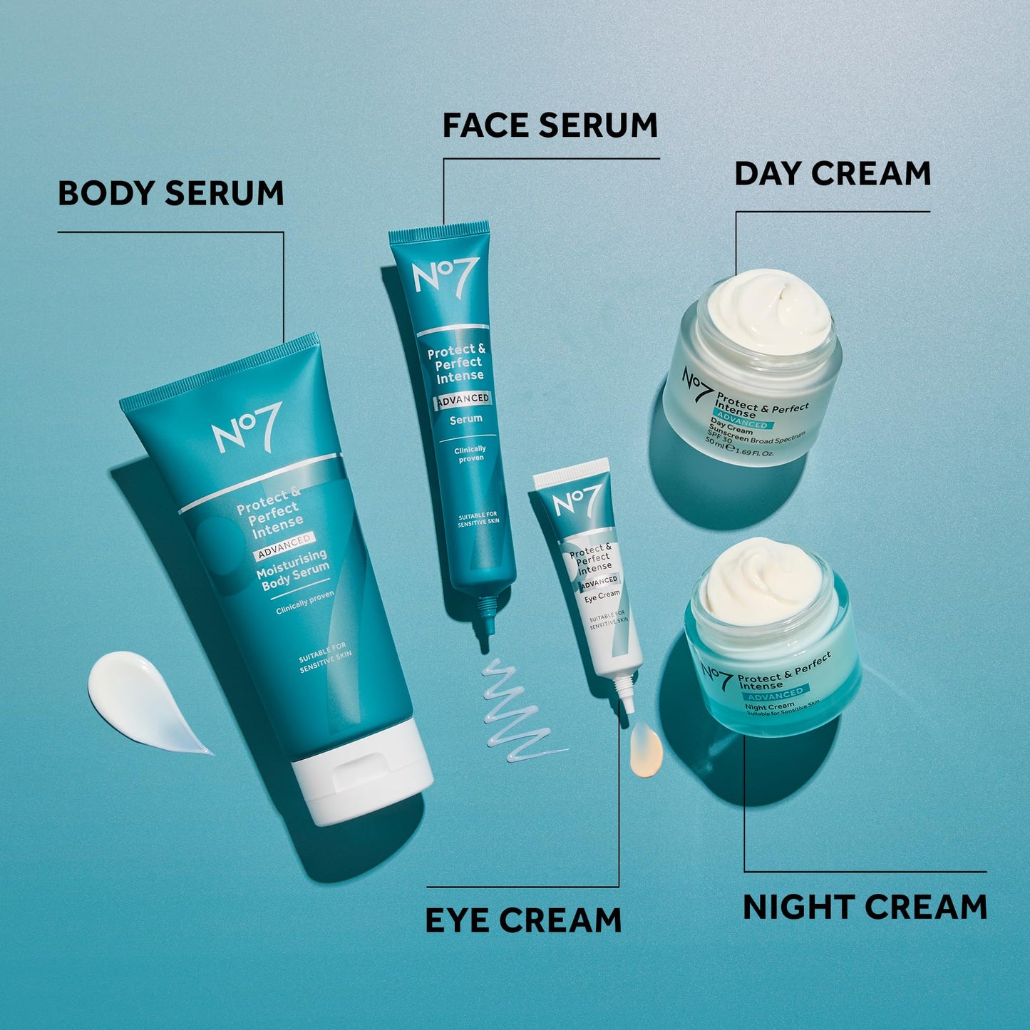 No7 Protect & Perfect Intense Advanced Serum - Anti-Aging Face Serum that Visibly Smoothes & Firms Fine Lines and Wrinkles - Formulated with Hyaluronic Acid - dailyvitalstore