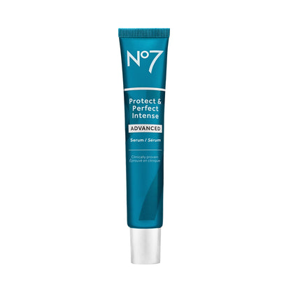 No7 Protect & Perfect Intense Advanced Serum - Anti-Aging Face Serum that Visibly Smoothes & Firms Fine Lines and Wrinkles - Formulated with Hyaluronic Acid - dailyvitalstore