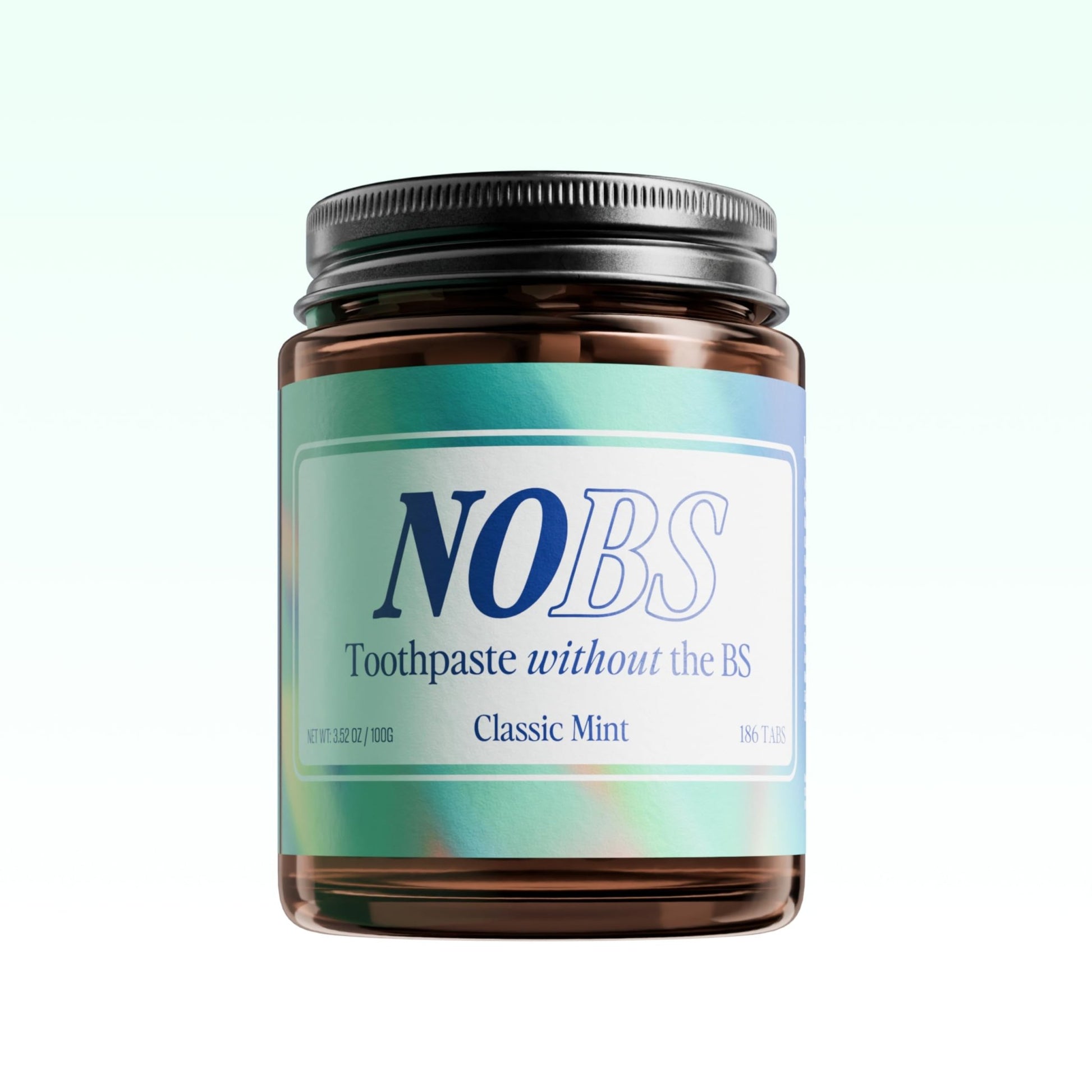 NOBS (No Bad Stuff) Toothpaste Tablets - Nano Hydroxyapatite, Fluoride & Plastic Free, Eco & Travel Friendly - Remineralize with NHA (3 Month) - dailyvitalstore
