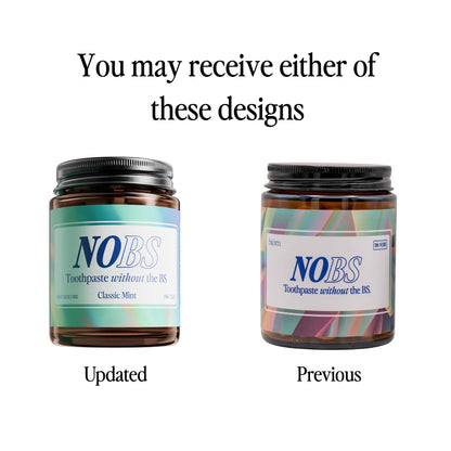 NOBS (No Bad Stuff) Toothpaste Tablets - Nano Hydroxyapatite, Fluoride & Plastic Free, Eco & Travel Friendly - Remineralize with NHA (3 Month) - dailyvitalstore