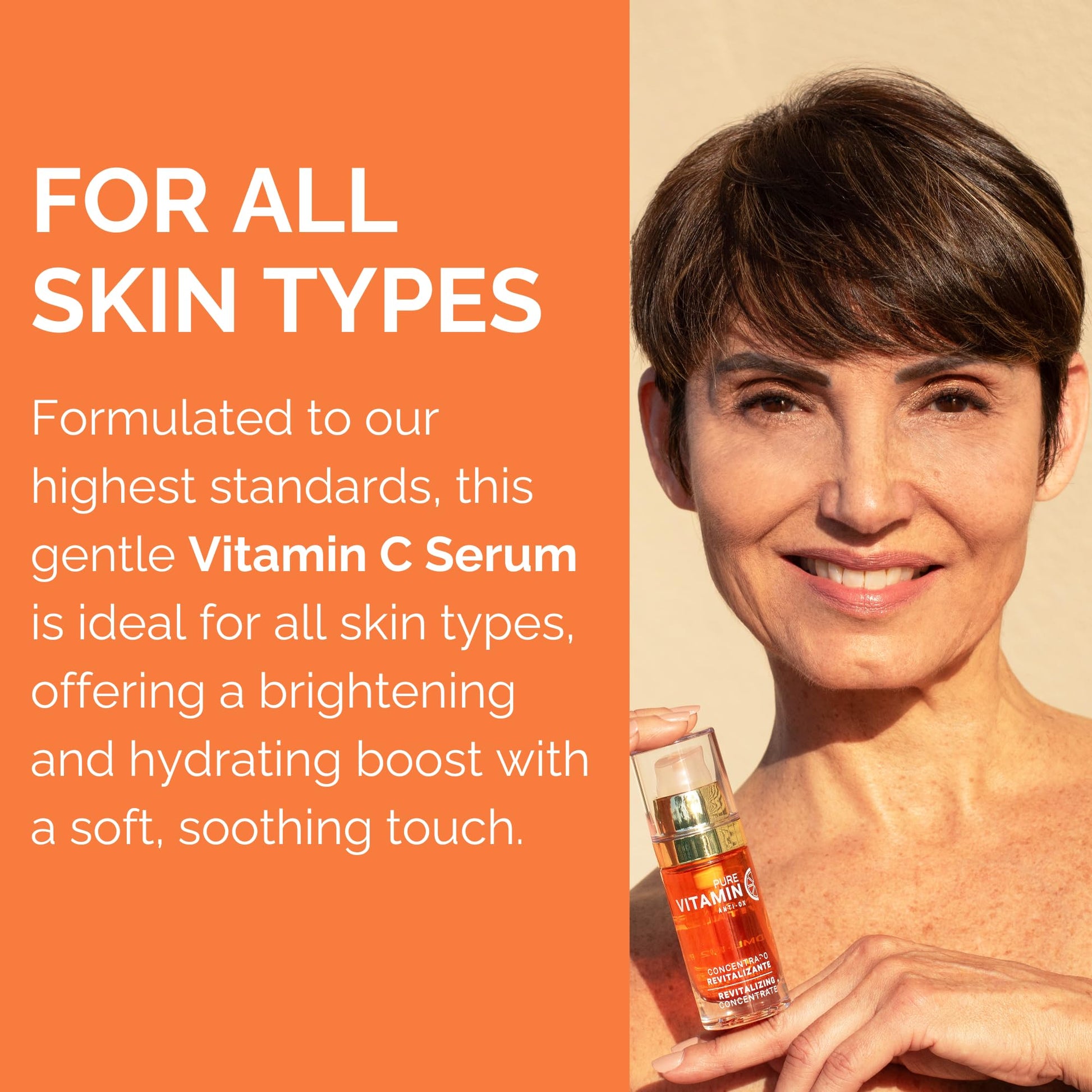 Noche Y Dia Vitamin C Serum for Mature Skin - Made in Spain - Anti Aging Formula Hydrates, Moisturizes, Firms - Targets Sun Spots - dailyvitalstore