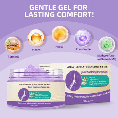 Nodfens Joint Pain Gel, Purple Relief Soothing Massage Cream for Knees, Neck, Feet, Hand Whole Body - dailyvitalstore