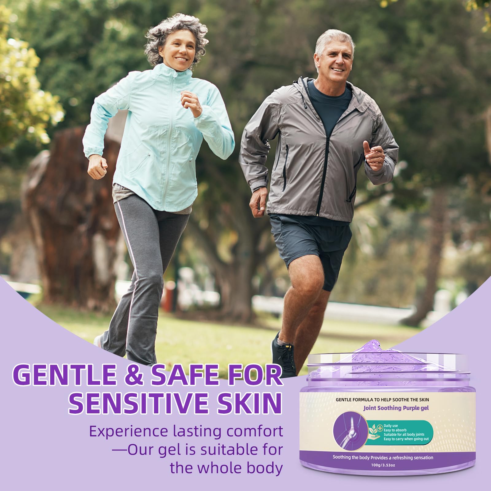 Nodfens Joint Pain Gel, Purple Relief Soothing Massage Cream for Knees, Neck, Feet, Hand Whole Body - dailyvitalstore
