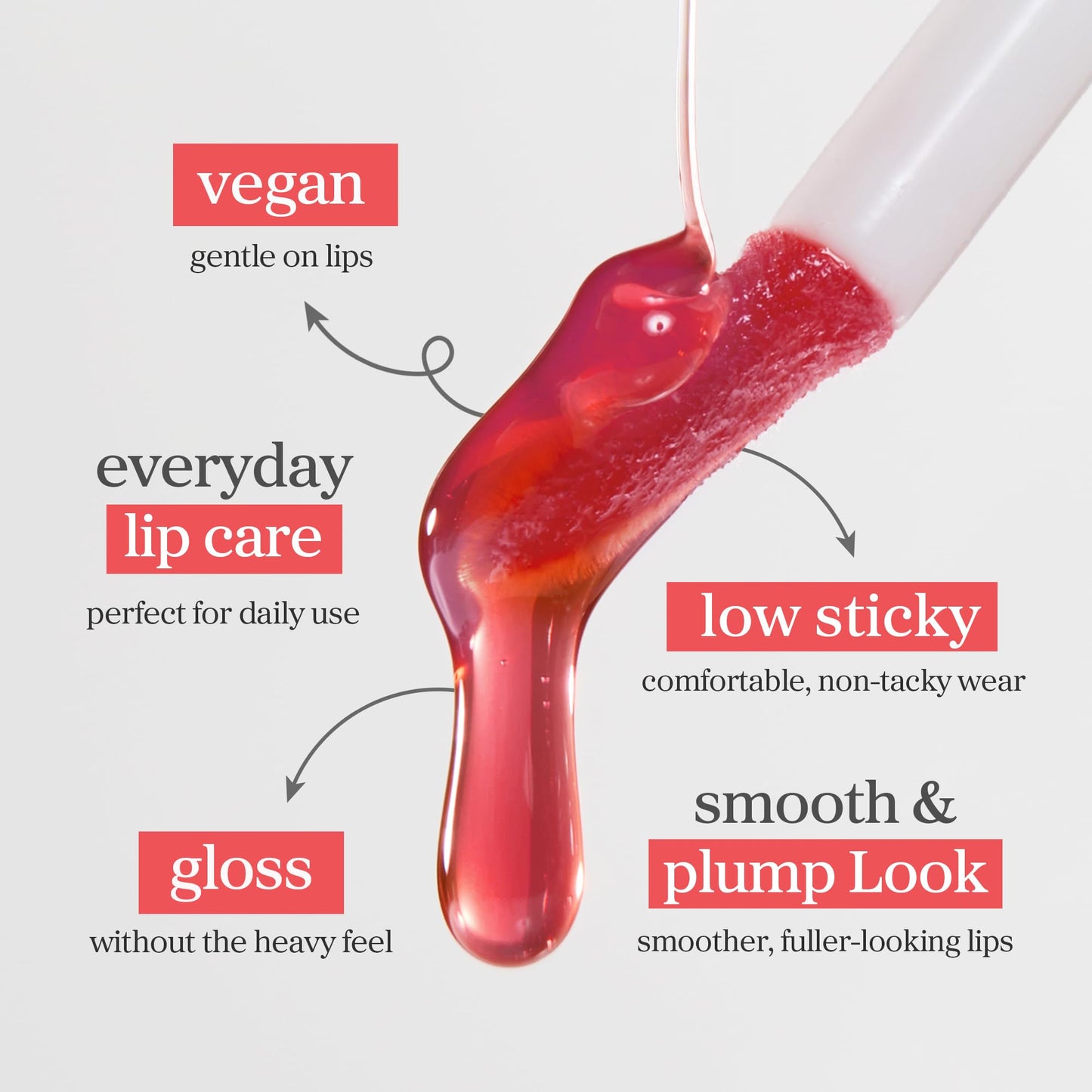 NOONI Korean Lip Oil - Appleberry | Long-Lasting, Moisturizing, Plumping, Revitalizing for Dry Lips, Waterproof, No Peel Off, Hydrating, Nourishing Crystal Clear, Stocking Stuffers, 0.12 FL Oz - dailyvitalstore