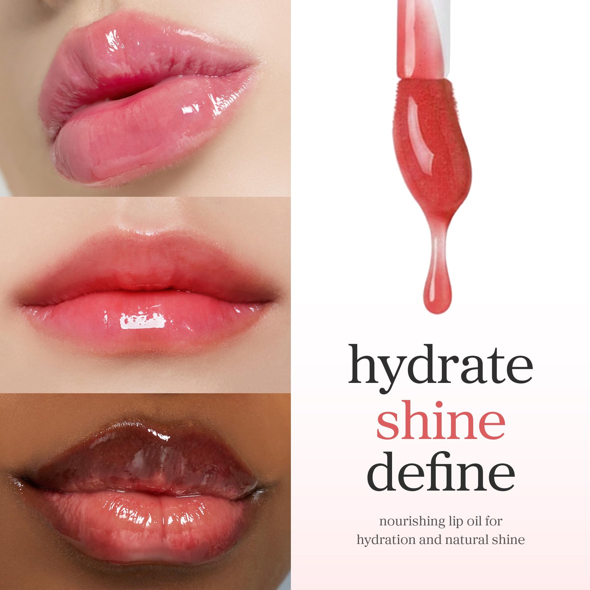 NOONI Korean Lip Oil - Appleberry | Long-Lasting, Moisturizing, Plumping, Revitalizing for Dry Lips, Waterproof, No Peel Off, Hydrating, Nourishing Crystal Clear, Stocking Stuffers, 0.12 FL Oz - dailyvitalstore