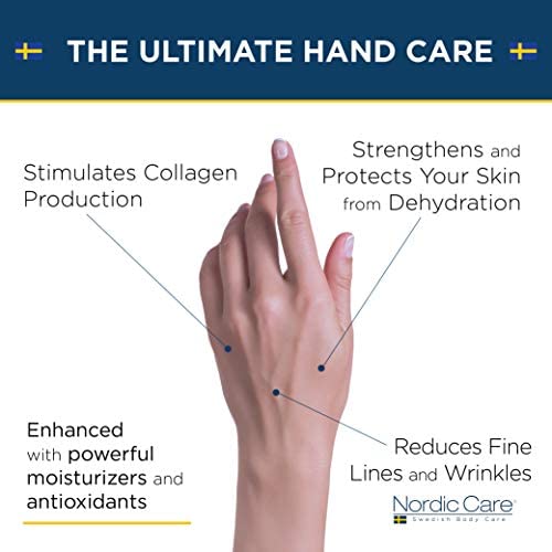 Nordic Care Hand Cream, 6 oz. | Shea Butter Hand Lotion for Dry Hands and Cracked Skin | Paraben & Lanolin-free | Essential Oils, Vitamin A & E, Squalane & Lavender - dailyvitalstore