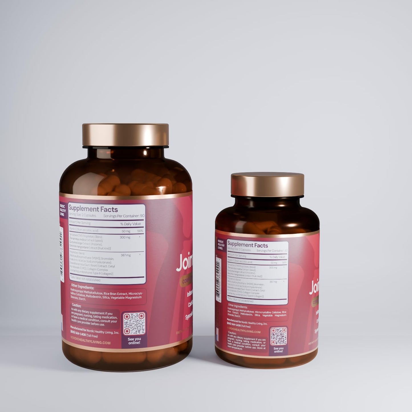 Nordic Healthy Living Joint Food AS SEEN ON TV | Powered by Clinically Studied Tamasteen | Joint Mobility and Comfort with Triple Action Formula (1 Month Supply) - dailyvitalstore
