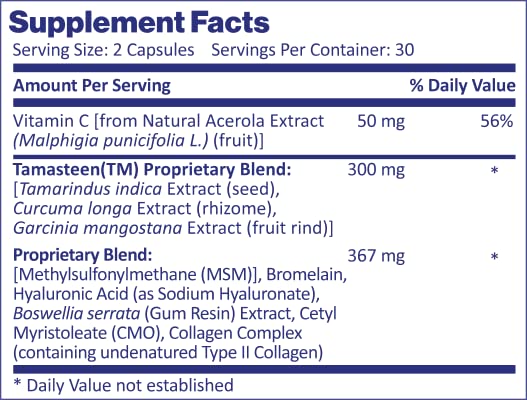 Nordic Healthy Living Joint Food AS SEEN ON TV | Powered by Clinically Studied Tamasteen | Joint Mobility and Comfort with Triple Action Formula (1 Month Supply) - dailyvitalstore