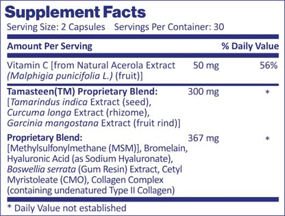 Nordic Healthy Living Joint Food AS SEEN ON TV | Powered by Clinically Studied Tamasteen | Joint Mobility and Comfort with Triple Action Formula (1 Month Supply) - dailyvitalstore
