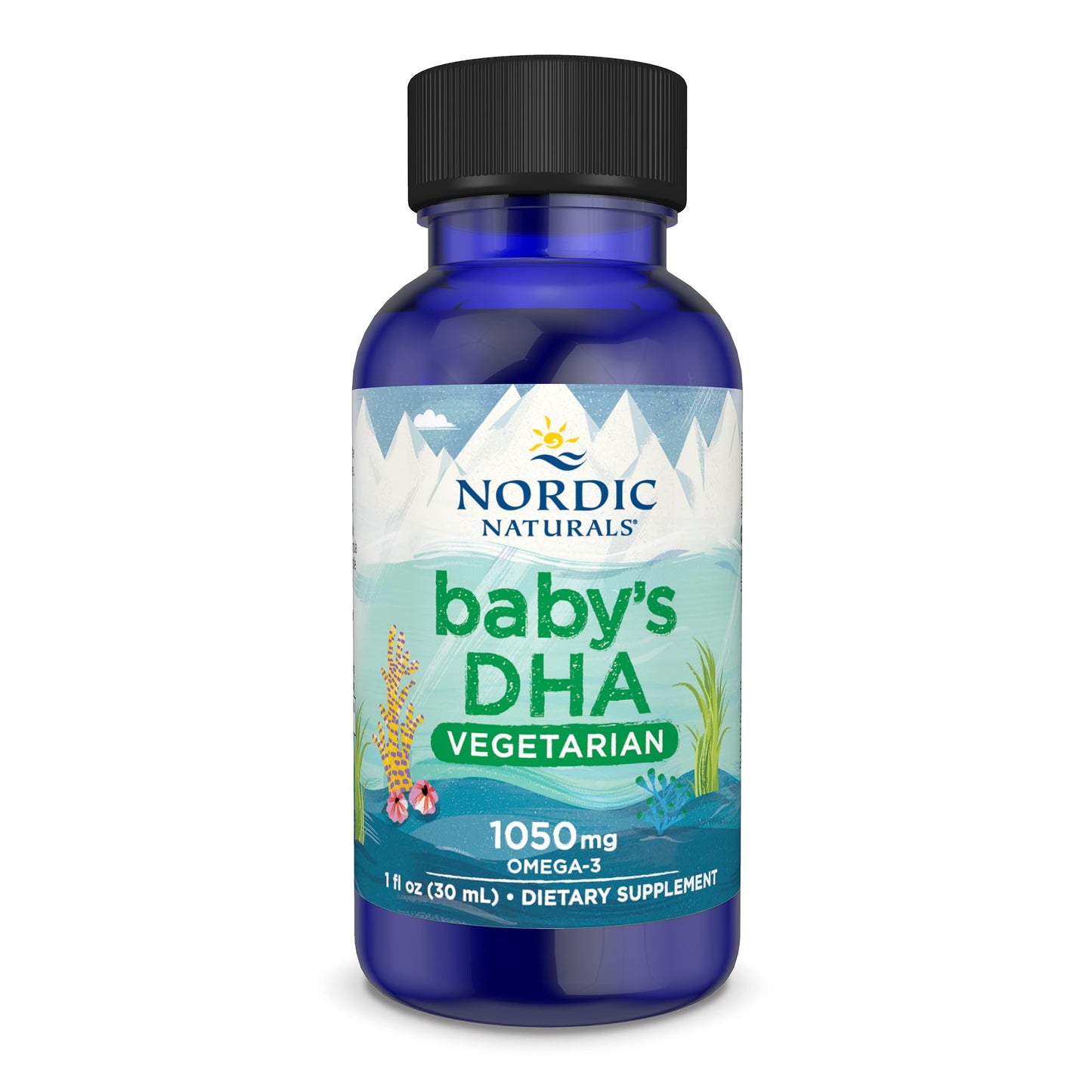 Nordic Naturals Baby’s DHA Vegetarian, Unflavored - 1050 mg Plant-Based Omega-3-1 oz - Supports Brain & Vision Development in Babies - Non-GMO, Vegan - 15 Servings - dailyvitalstore