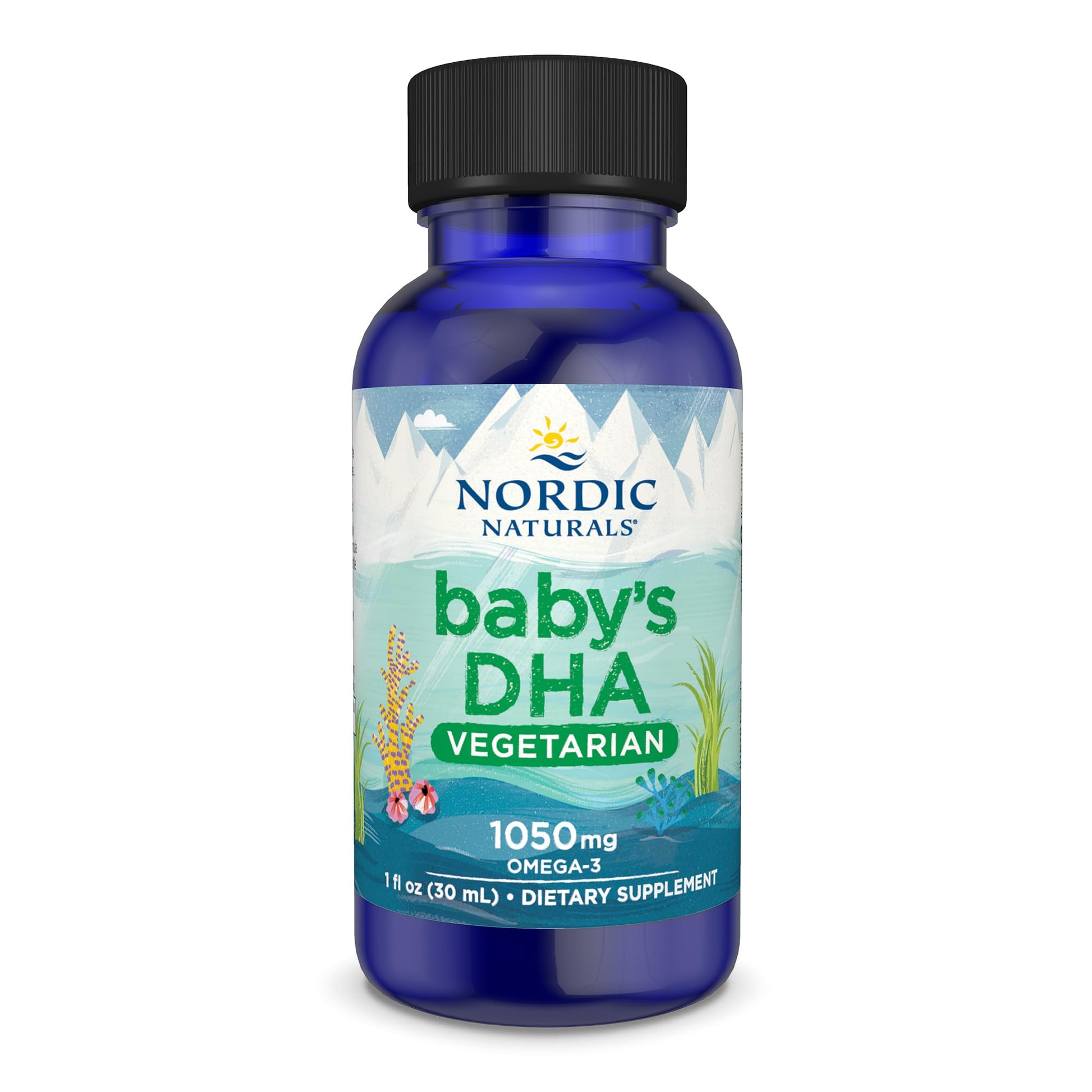 Nordic Naturals Baby’s DHA Vegetarian, Unflavored - 1050 mg Plant-Based Omega-3-1 oz - Supports Brain & Vision Development in Babies - Non-GMO, Vegan - 15 Servings - dailyvitalstore