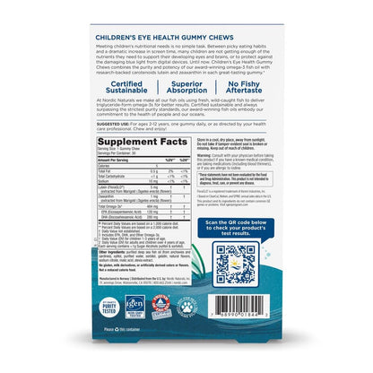 Nordic Naturals Children’s Eye Health Gummies, Strawberry Lemonade - 30 Gummies for Kids - 484 mg Total Omega-3s DHA, Lutein & Zeaxanthin - Brain Health, Antioxidant Support, Non-GMO - 30 Servings - dailyvitalstore