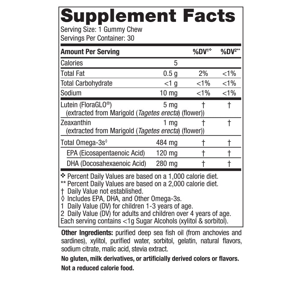 Nordic Naturals Children’s Eye Health Gummies, Strawberry Lemonade - 30 Gummies for Kids - 484 mg Total Omega-3s DHA, Lutein & Zeaxanthin - Brain Health, Antioxidant Support, Non-GMO - 30 Servings - dailyvitalstore