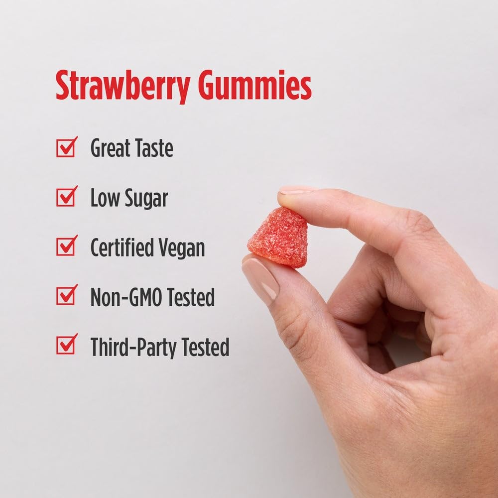 Nordic Naturals CoQ10 Gummies, Strawberry - 60 Gummies - 100 mg Coenzyme Q10 (CoQ10) - Great Taste - Heart Health, Cellular Energy Production, Antioxidant Support - Non-GMO, Vegan - 60 Servings - dailyvitalstore
